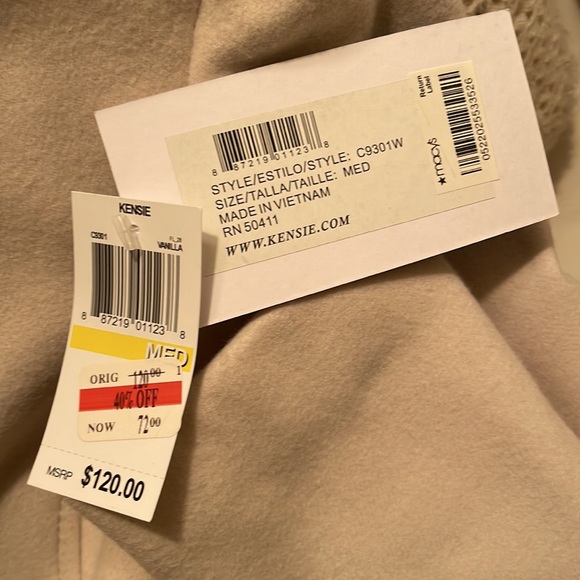 Kensie - Medium - Women’s Taupe Jacket - Picture 10 of 11